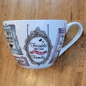 Portobello By Inspire Friendship White Oversized Bone China Mug